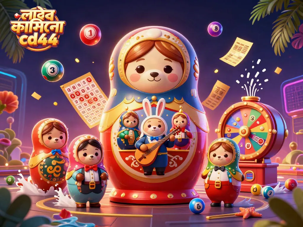 Experience the excitement of লাইভ ক্যাসিনো cd44 with playful 3D characters and vibrant casino elements.