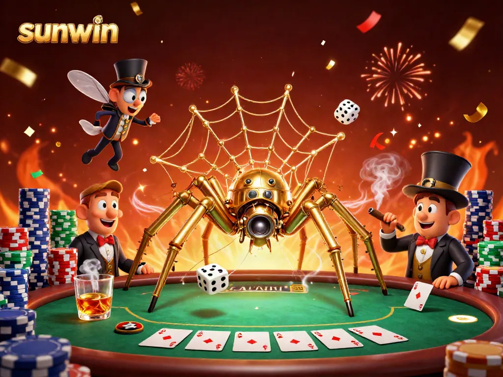 Experience thrilling gameplay with sunwin's captivating casino atmosphere, highlighted by vibrant poker elements.