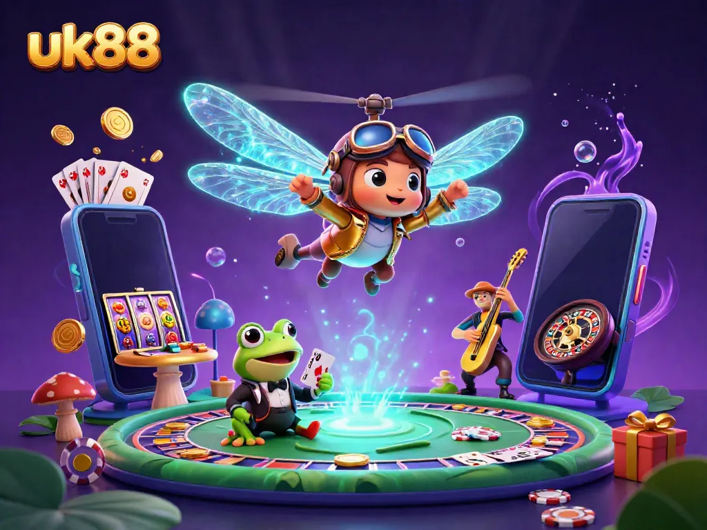 Engage with thrilling slot games at uk88's vibrant lily pad casino